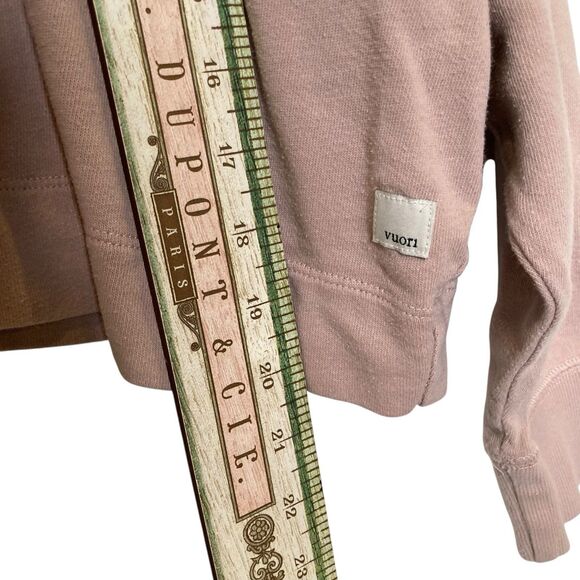 Vuori Sunnyside Crew Sweatshirt Dogwood Large 100% Organic Cotton Top Pullover - Picture 10 of 12